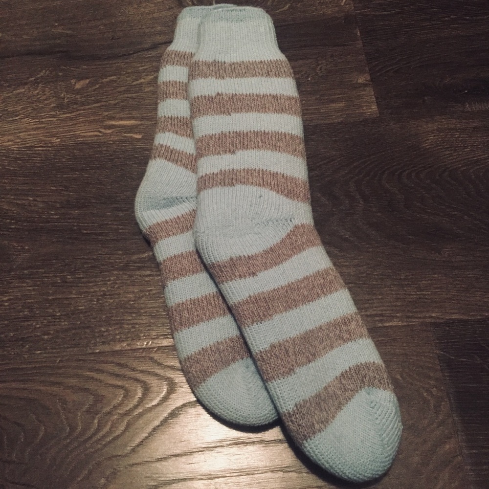 Free in bundle!!! NWOT Fluffy Socks Gray and Blue